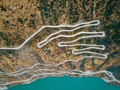 甘孜州-泸定县-二郎山-二郎山-道路 图片素材