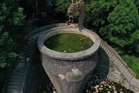 凉山彝族自治州-邛海边-风景-大水缸-古建筑 图片素材