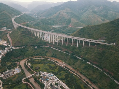 贵州省-赤水河边-风景-房屋-河流 图片素材