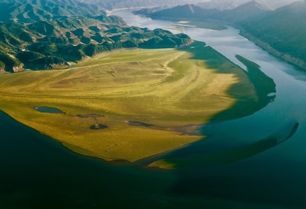 东北-弯延-航拍-风光-风景 图片素材