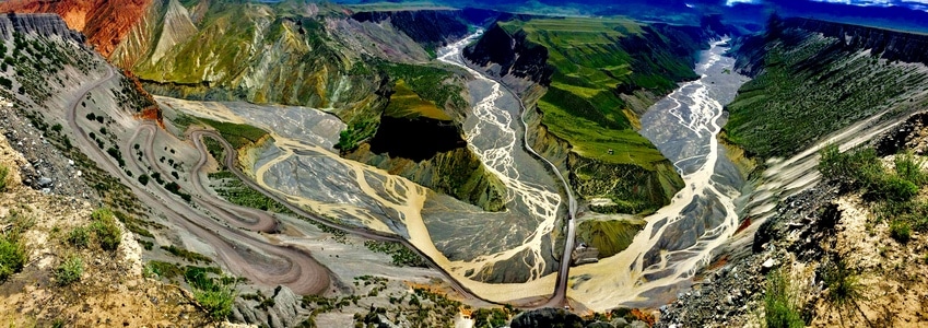 沙湾古镇-风景-风光-山-山峰 图片素材