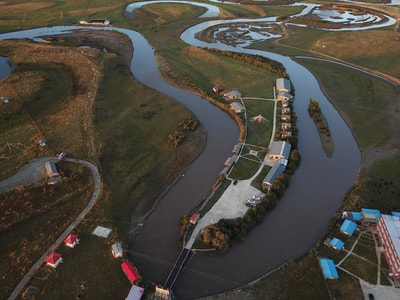 四川-若尔盖-风景-风光-河流 图片素材
