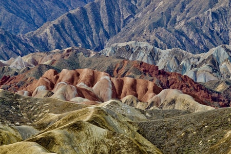 甘肃省-张掖-风景-自然-山 图片素材