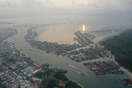 海南陵水-风景-风光-港口-城市 图片素材