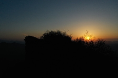 夕阳-光雾山-风光-风景-山峰 图片素材
