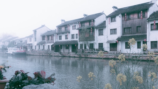 无锡-水乡-运河-风光-宁静 图片素材