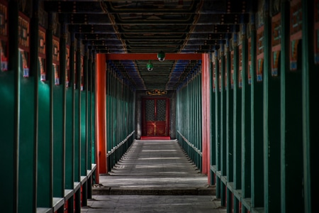 颐和园-长廊-建筑-光影-建筑 图片素材