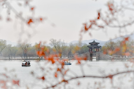 颐和园-练桥-秋天-风光-风景 图片素材