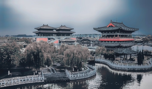 城市的色彩-开封-清明上河园-城市-古建筑 图片素材