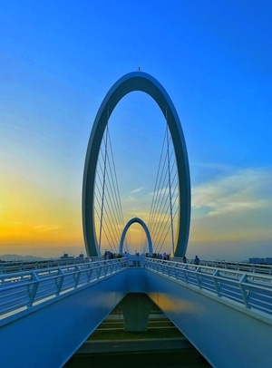 南京眼步行桥-旅行-建筑-桥-南京眼步行桥 图片素材