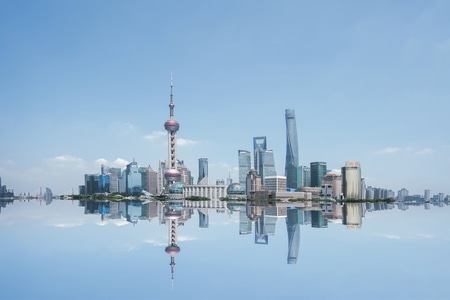 上海-城市风光-70周年城市-风景-东方明珠 图片素材