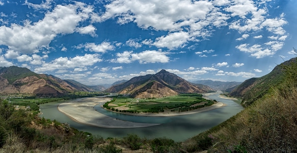 风光-旅行-长江第一湾-风景-风光 图片素材