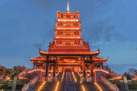 建筑-广州-楼阁-古建筑-古楼 图片素材