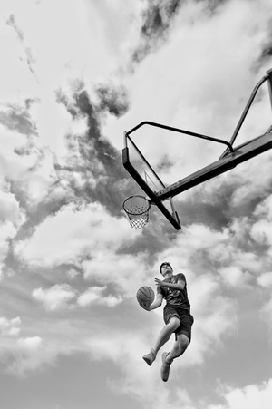 运动-篮球-sonya7r2-黑白-街头 图片素材