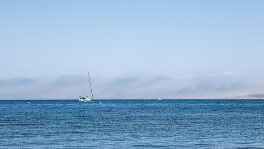 旅行-大海-蓝天-海滩-卡梅尔 图片素材