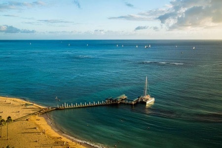 夏威夷海滩-旅游-扬帆-夏威夷海滩-海 图片素材