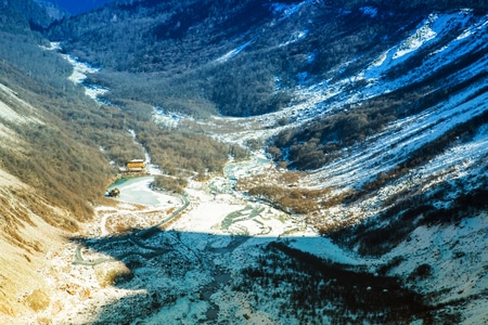 冰川-红石-雪山-风景-风光 图片素材