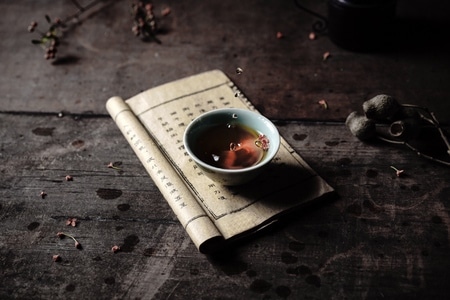 茶-暗调-静物-氛围-称 图片素材