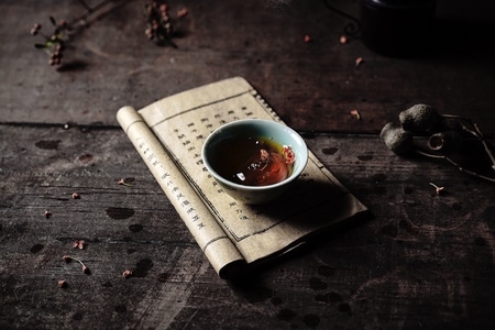 茶-暗调-静物-氛围-称 图片素材
