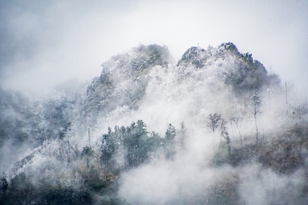 贵州-黔东南-雾凇-黔东南-风景 图片素材