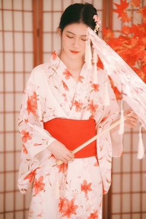 写真-肉丸喵酱-和服-女人-女性 图片素材