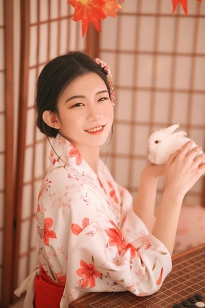 写真-肉丸喵酱-和服-女人-女性 图片素材