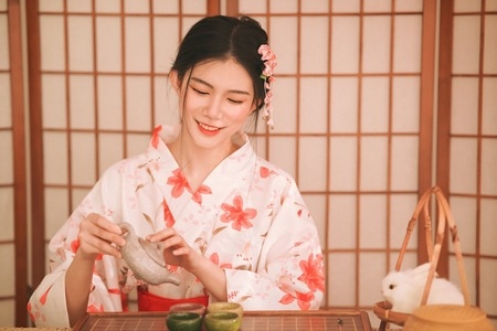 写真-肉丸喵酱-和服-女人-女性 图片素材