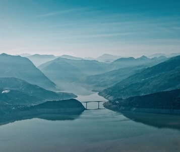 大渡河-大峡谷-航拍-汉源-风景 图片素材