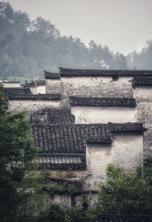 徽州-纪实-人文-水坝-风景 图片素材