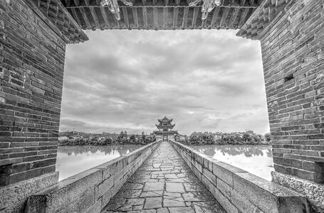 云南-建水-建水-十七孔桥-桥 图片素材