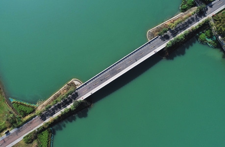 东坡-航拍-路-道路-公路 图片素材