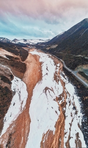 雪山-航拍-风景-风光-自然 图片素材