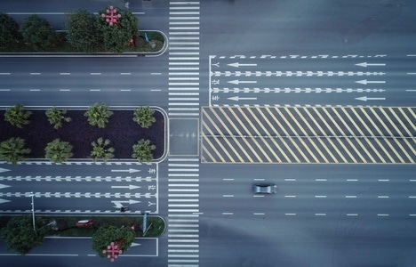 宅家-眉山-疫情-航拍-道路 图片素材