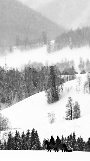 旅游-水墨-雪景-风景-迷雾 图片素材