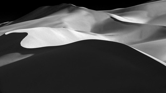 自然风光-沙漠-黑白-沙漠-风景 图片素材