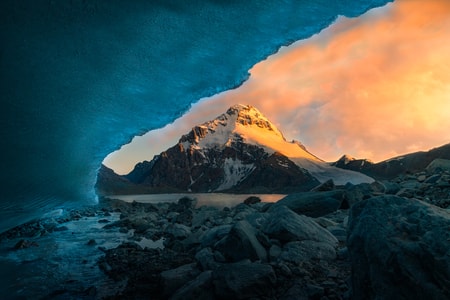 山-风光-冰川-雪山-冰洞 图片素材