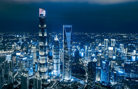 三件套-魔都-航拍-中心大厦-上海 图片素材