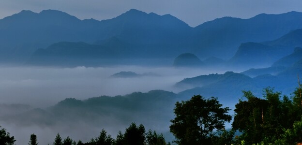 自然风光-双河-竹海-长宁-云雾 图片素材