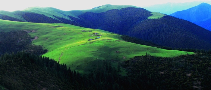 自然风光-光影-自然-山峦-风景 图片素材