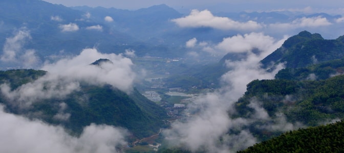 风光-云雾-山峦-长宁-双河 图片素材