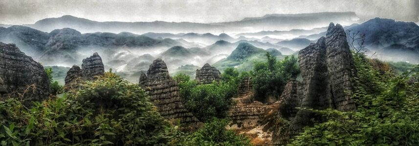 风光-大自然-双河-石林-自然 图片素材