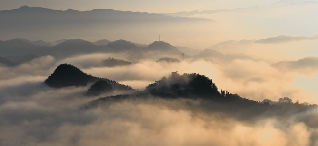 自然风光-长宁-竹海-双河-云雾 图片素材