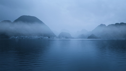 风光-修旧图-风景-旅行-靖西 图片素材