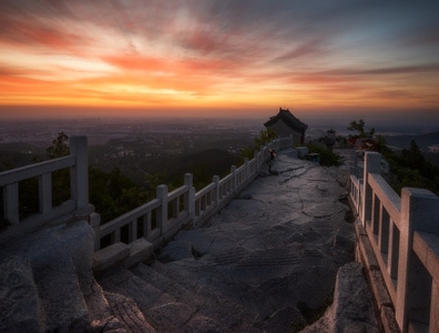青州市-云门山-旅游-风光-日出 图片素材