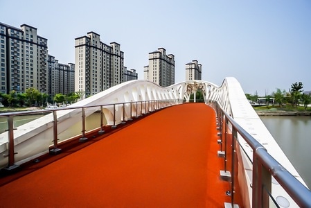 桥-红-旅行-青浦-建筑 图片素材