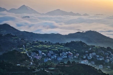 永嘉-茗岙-云雾-摄影-索尼 图片素材
