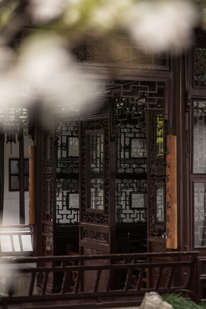 怡园-花-烟草店-古建筑-门沿 图片素材
