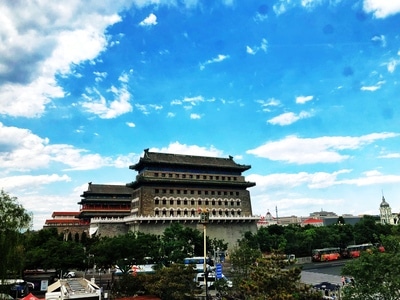 北京市-蓝天-白云-美丽北京-城市 图片素材