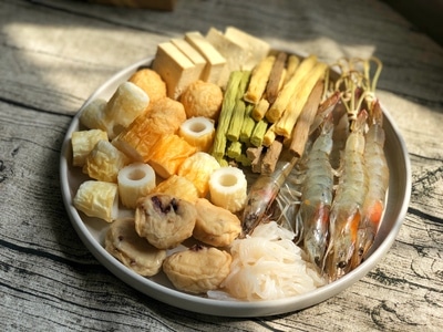 北京市-早餐-荔枝-虾仁-美食 图片素材
