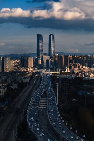 我的2019-昆明-夜景-风景-尼康 图片素材